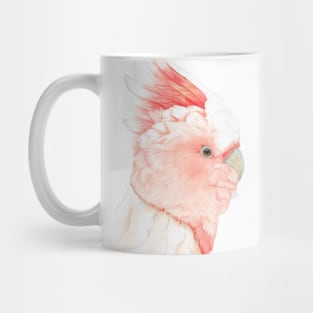 Watercolor Major Mitchells cockatoo portrait painting Mug